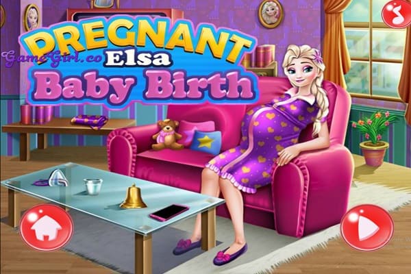 Play Online Pregnant Elsa Baby Birth Game