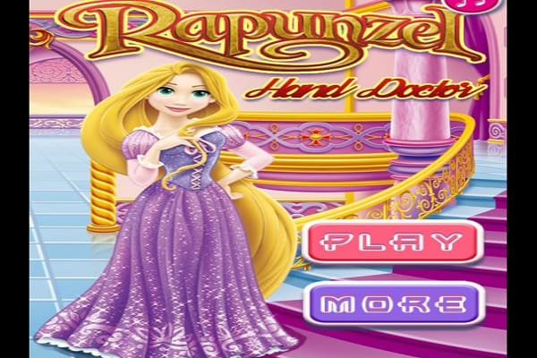 Play Online Rapunzel Hand Doctor Game