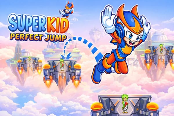 Play Online Super Kid Perfect Jump Game
