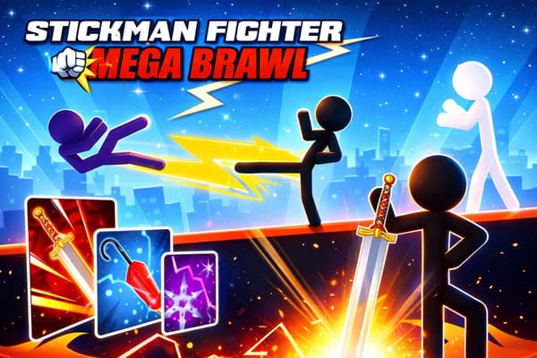 Play Online Stickman Fighter Mega Brawl Game