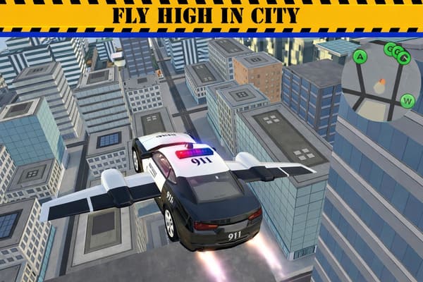 Play Online Police Flying Car Simulator Game